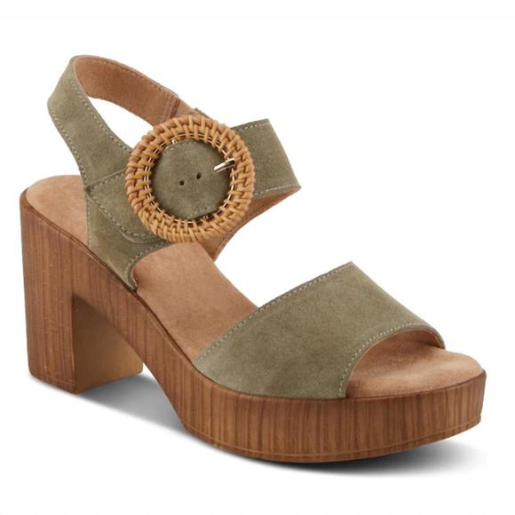 NEW SPRING STEP SHOES women gamona sandals in olive - Picture 1 of 3